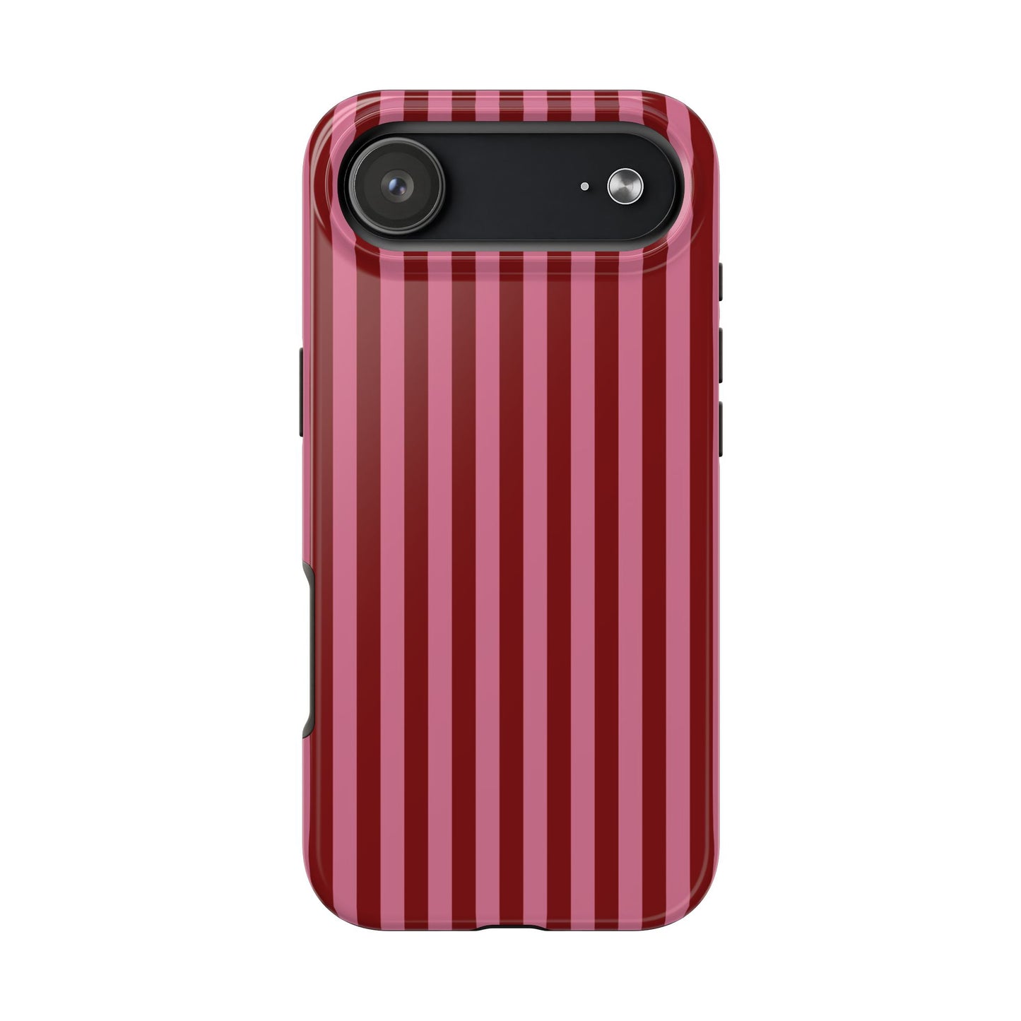 Stripe Groove Two Layer Tough Case – Berry Blush