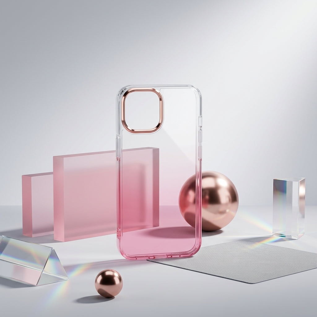 Gradient Fade iPhone Case – Pink Rose Edition