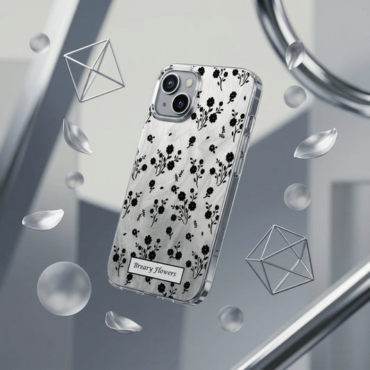 Breary Flowers iPhone Case – Clear Floral Silicone Cover