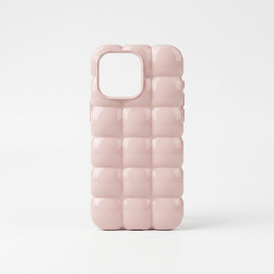 Blush Pink Puffer Silicone iPhone Case
