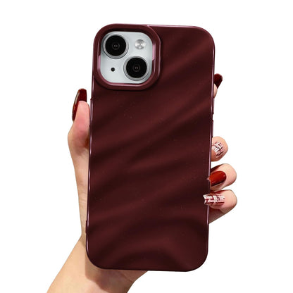 Burgundy Silicone Wave iPhone Case | iPouch™