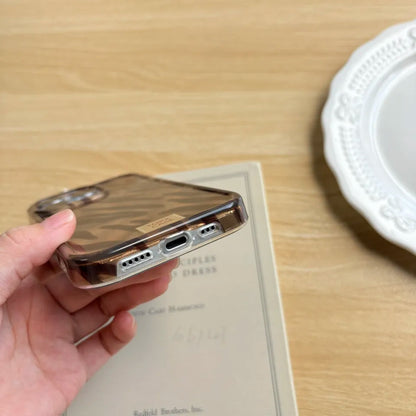 Bronze Tiger Stripe iPhone Case