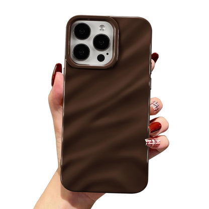 Chocolate Brown Silicone Wave iPhone Case | iPouch™