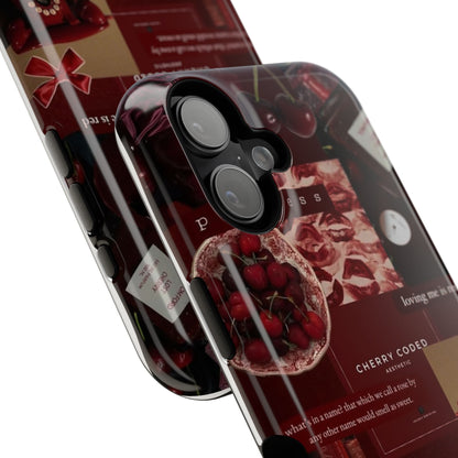 Cherry Coded Aesthetic iPhone Case – 'The Luckiest Girl'