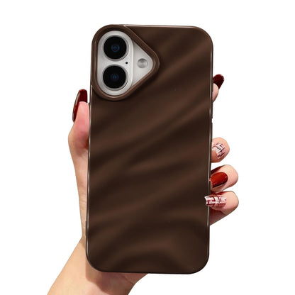 Chocolate Brown Silicone Wave iPhone Case | iPouch™