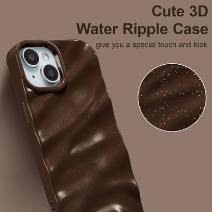 Chocolate Brown Silicone Wave iPhone Case | iPouch™