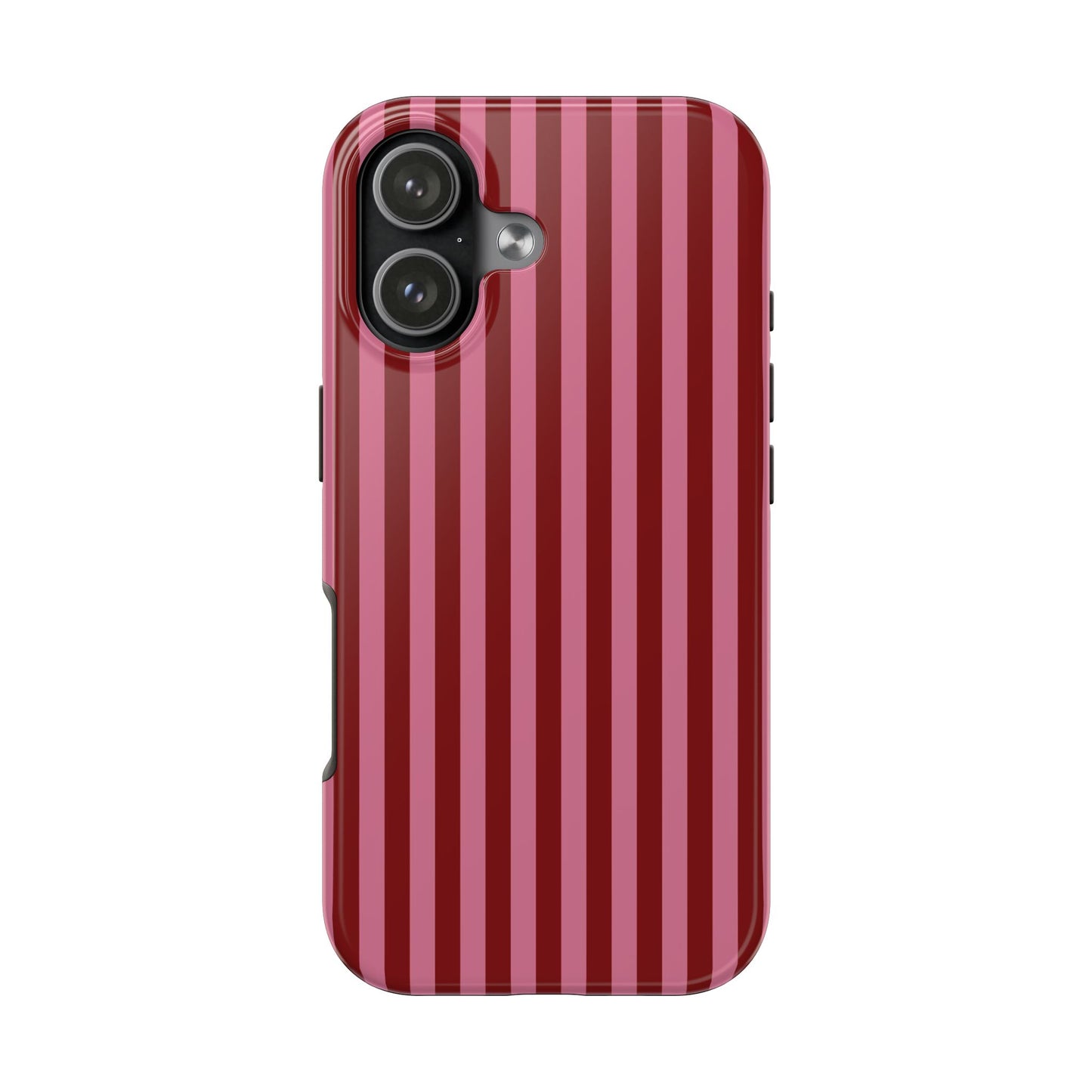 Stripe Groove Two Layer Tough Case – Berry Blush