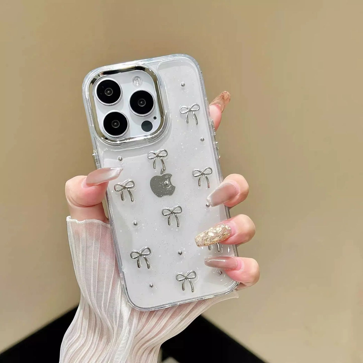 Glitter Bow iPhone Case