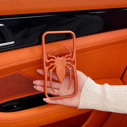 3D Spider iPhone Case – Bold Metallic Design