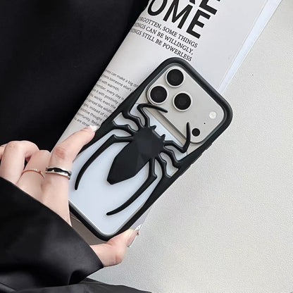 3D Spider iPhone Case – Bold Metallic Design