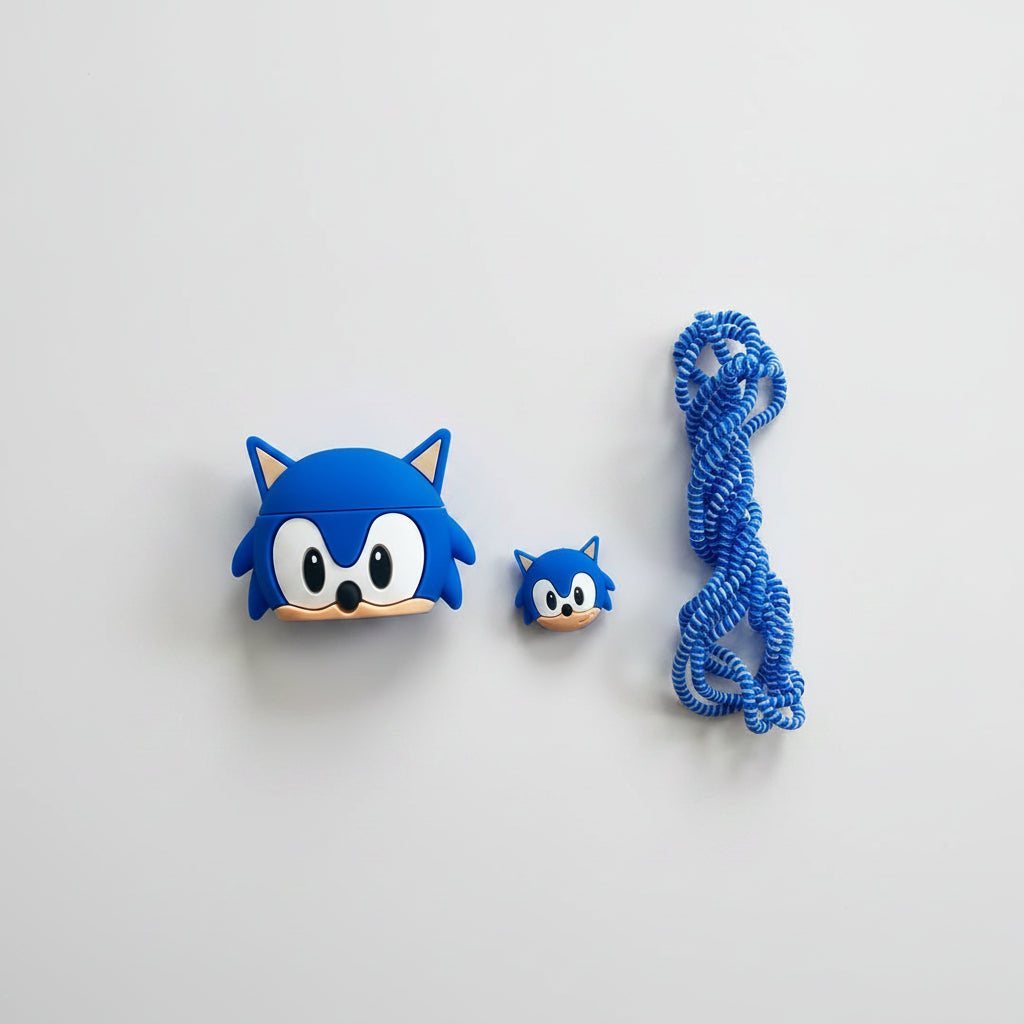 Sonic the Hedgehog iPhone charger adapter cover and cable protector set – iPouch