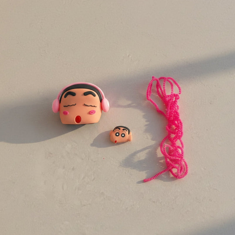 Headphone Boy Charger Cover with Mini Cable Bite and Pink Coil Winder – iPouch