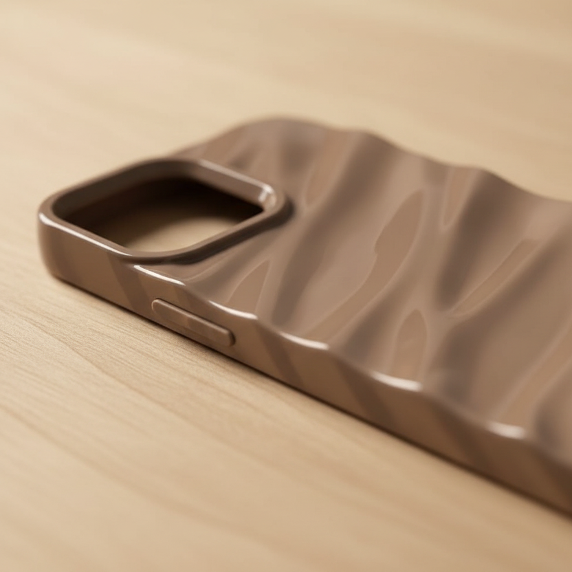 Beige case - close-up detail shot