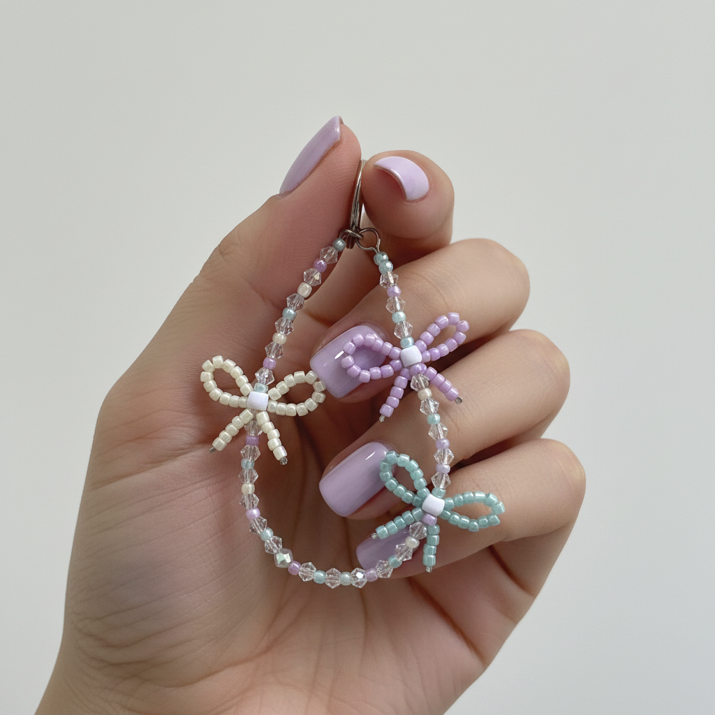 Pastel Dragonfly Phone Charm - Hand Lifestyle Shot