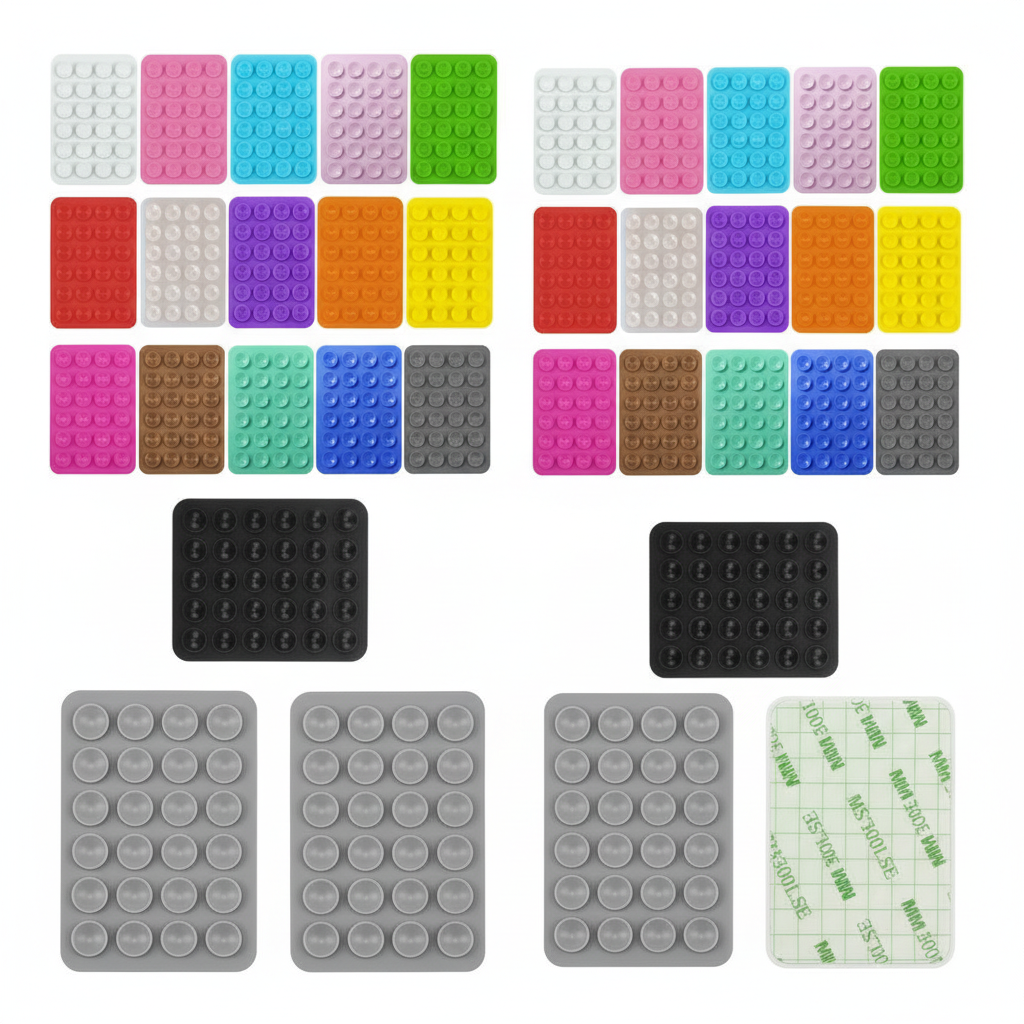 iPouch silicone suction phone sticker with 24 suction cups