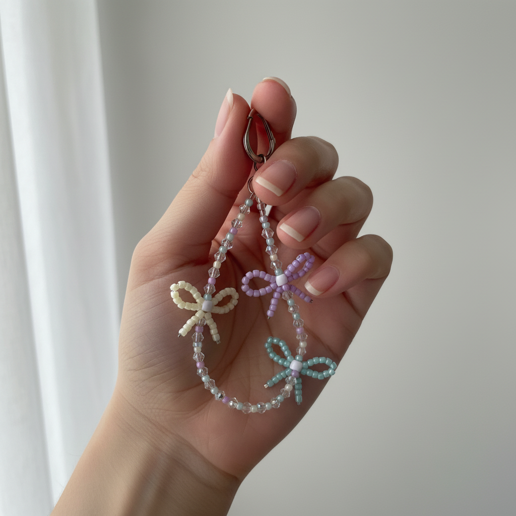 Pastel Dragonfly Phone Charm - Hand Lifestyle Natural Light