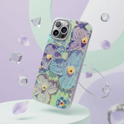 3D Blue Floral iPhone Case | iPouch™