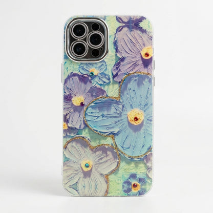 3D Blue Floral iPhone Case | iPouch™