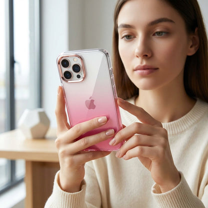 Gradient Fade iPhone Case – Pink Rose Edition
