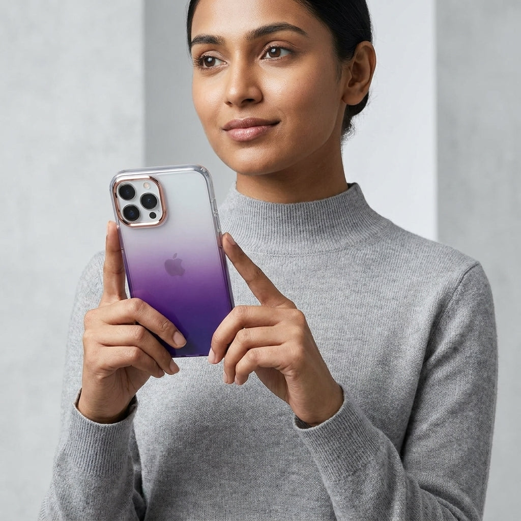 Gradient Fade iPhone Case – Purple Edition