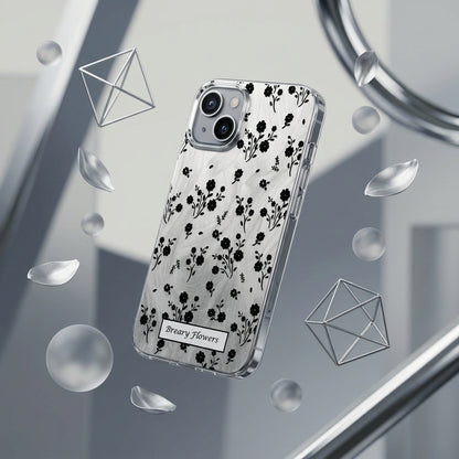 Breary Flowers iPhone Case – Clear Floral Silicone Cover