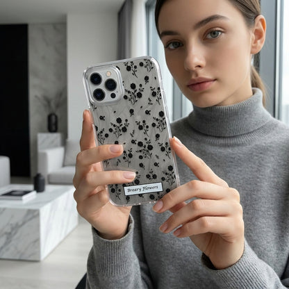 Breary Flowers iPhone Case – Clear Floral Silicone Cover