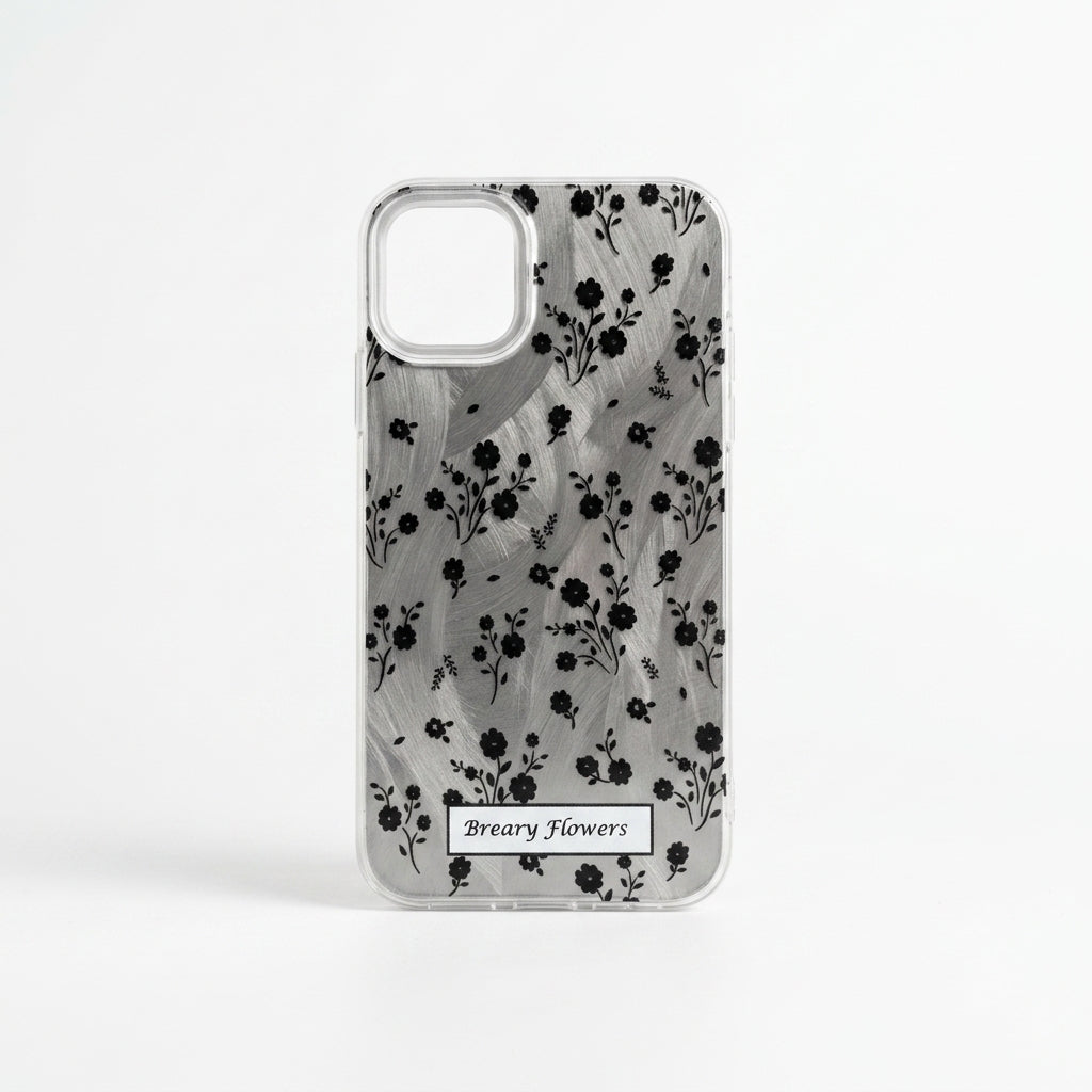 Breary Flowers iPhone Case – Clear Floral Silicone Cover