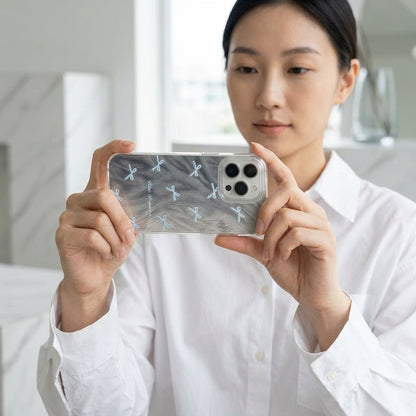 Blue Romance Bow iPhone Case – Clear Silicone