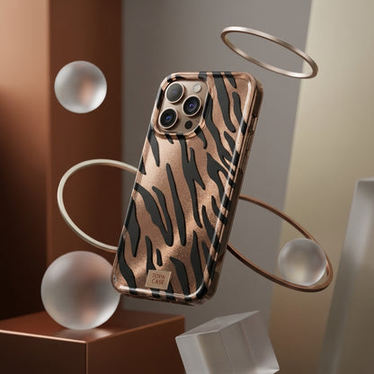 Bronze Tiger Stripe iPhone Case