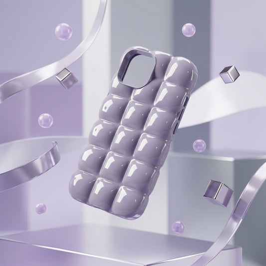 Puffer Bubble iPhone Case – Lavender Grey | iPouch
