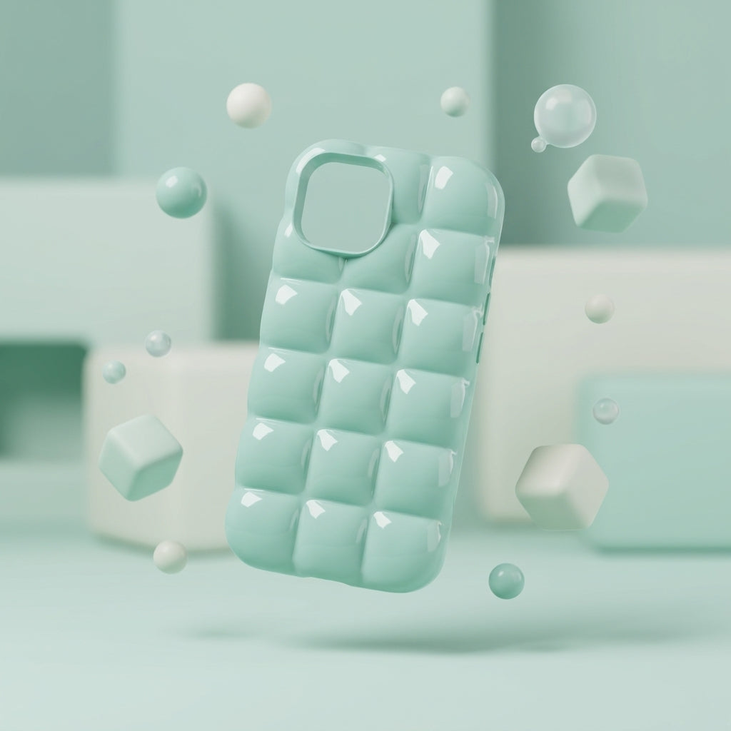 Puffer Bubble iPhone Case – Mint Green | iPouch