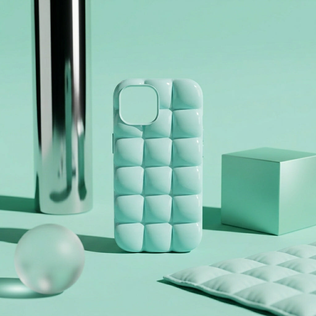 Puffer Bubble iPhone Case – Mint Green | iPouch