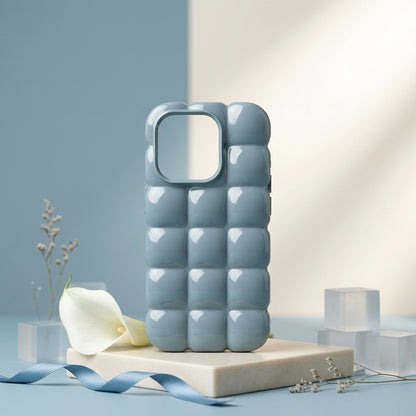 Slate Blue Puffer Silicone iPhone Case