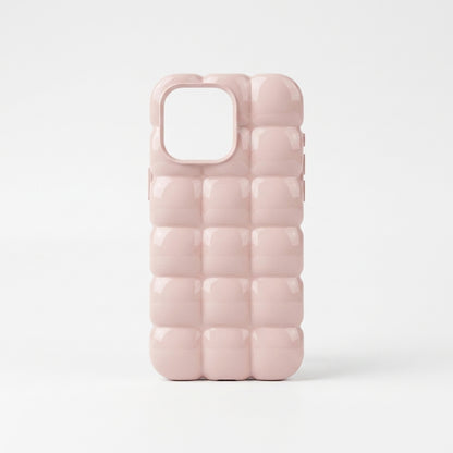 Blush Pink Puffer Silicone iPhone Case