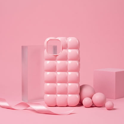 Bubblegum Pink Glossy Puffer iPhone Case