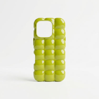 Olive Green Puffer Silicone iPhone Case