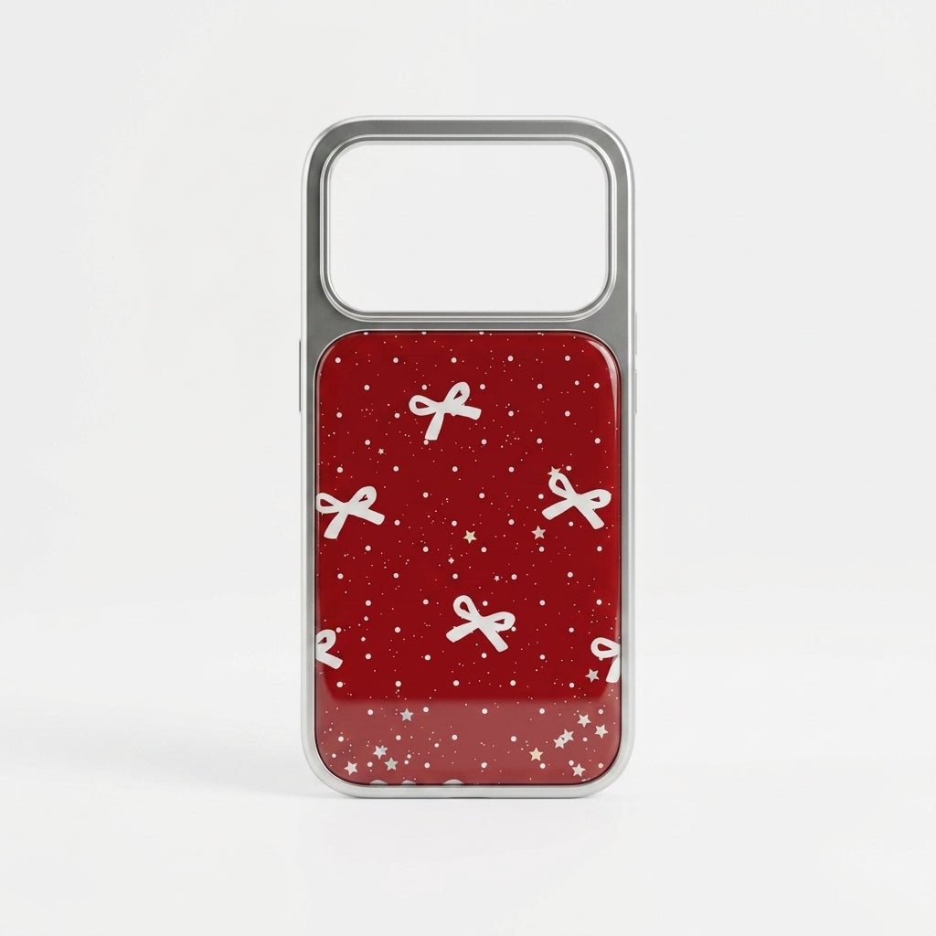 Bow & Stars Glitter iPhone Case