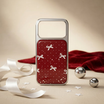 Bow & Stars Glitter iPhone Case