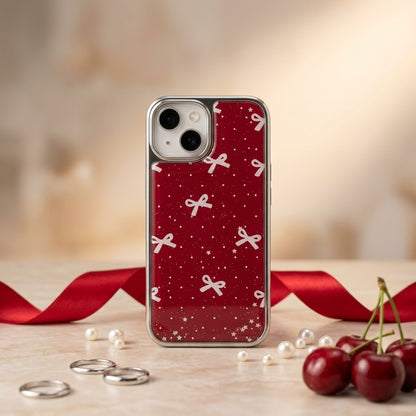 Bow & Stars Glitter iPhone Case