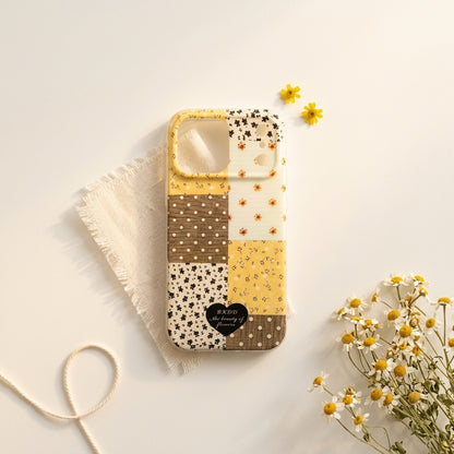 Botanical Patchwork iPhone Case – Vintage Floral Panel Design | iPouch