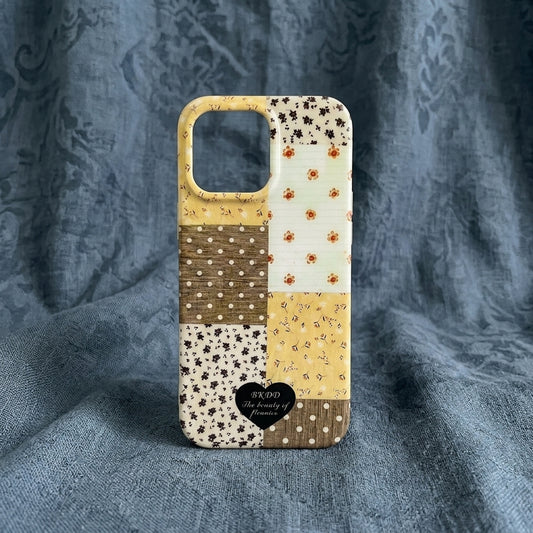 Botanical Patchwork iPhone Case – Vintage Floral Panel Design | iPouch