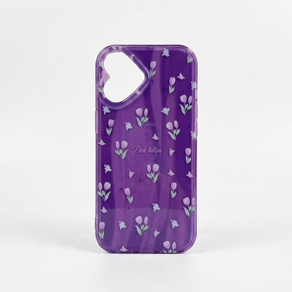 Purple Tulip iPhone Case – Ditsy Floral Print | iPouch