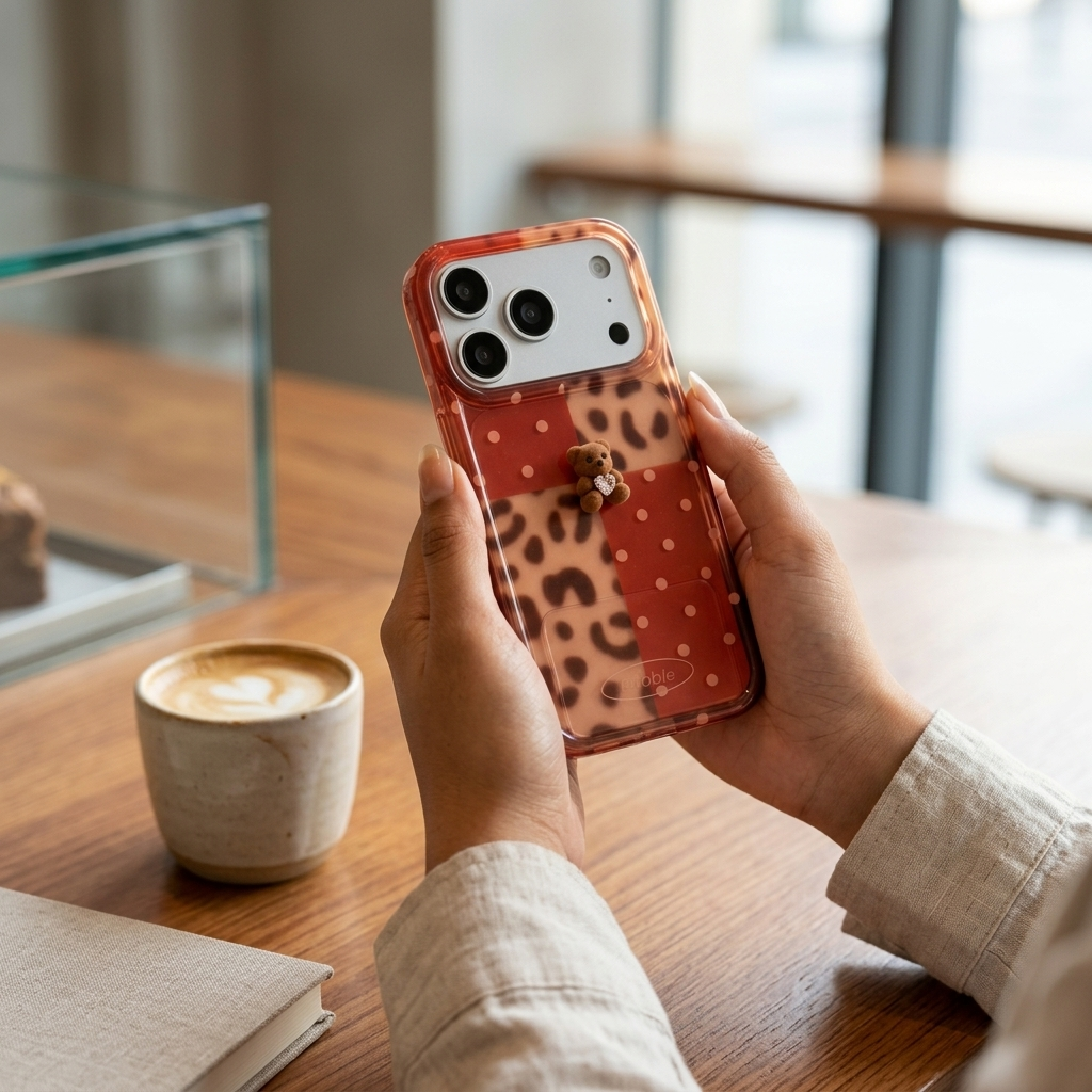Bubble iPhone case on hiking backpack - adventure lifestyle